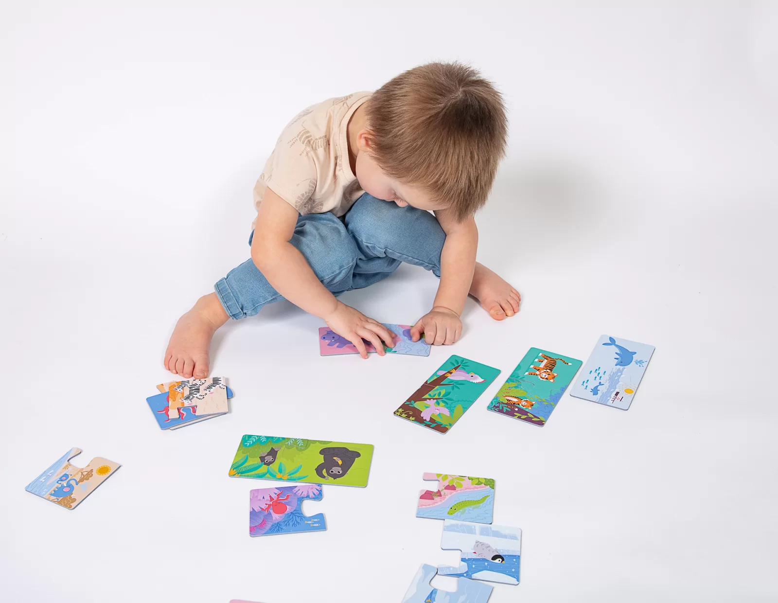 Véééliké puzzle DUO - Kde bydlí zvířátka3