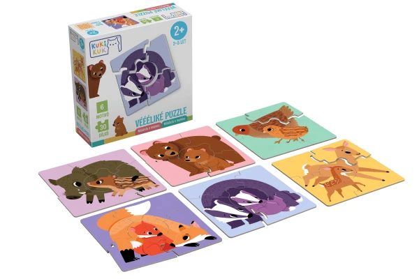Véééliké puzzle - Mláďata s mámou