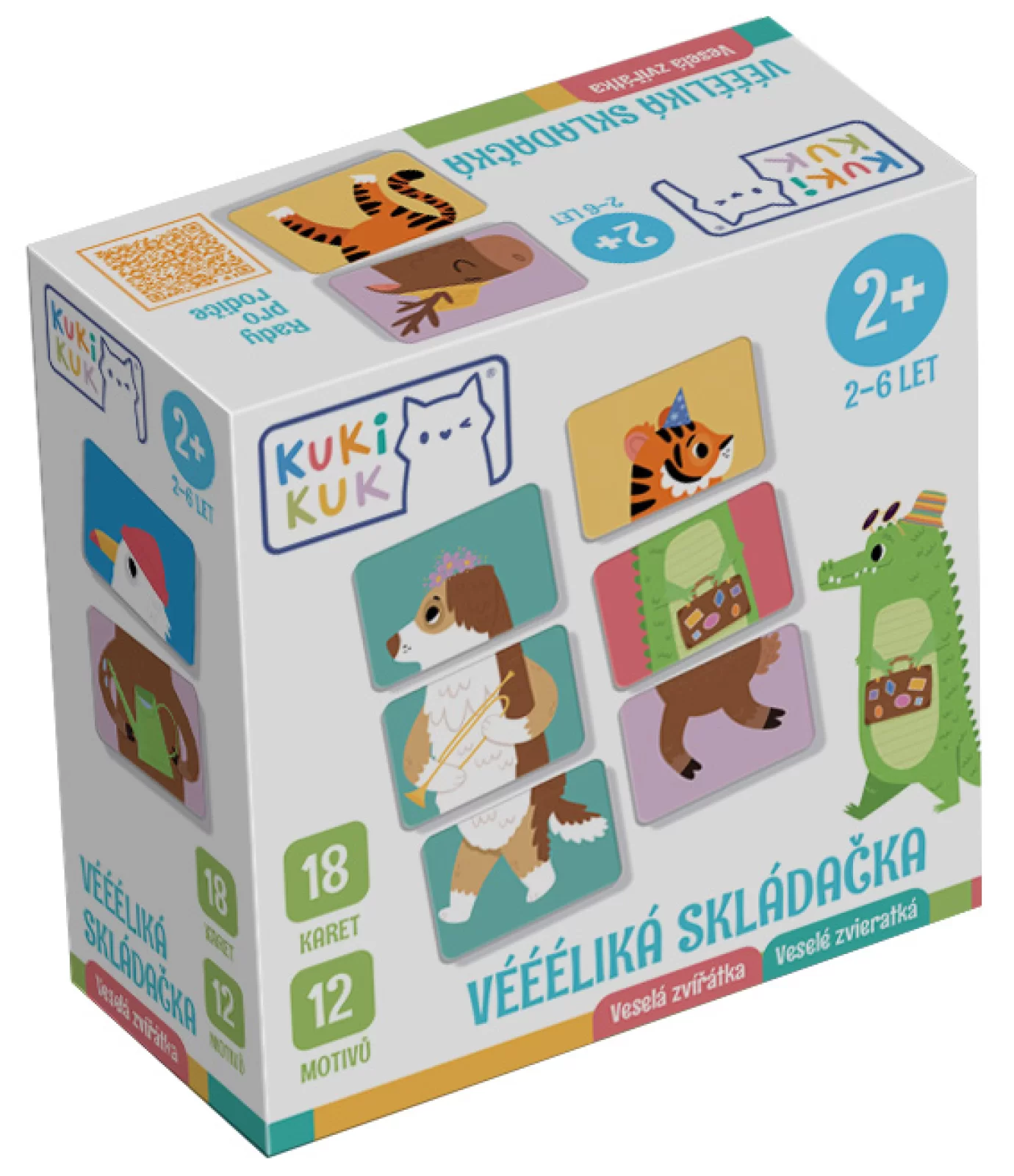 Véééliká skládačka - Veselá zvířátka1