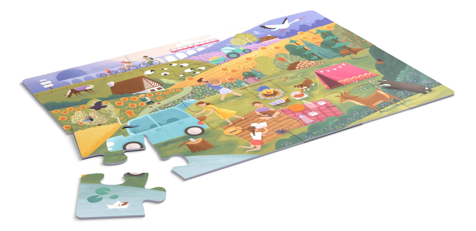 Véééliké puzzle - Na výletě2
