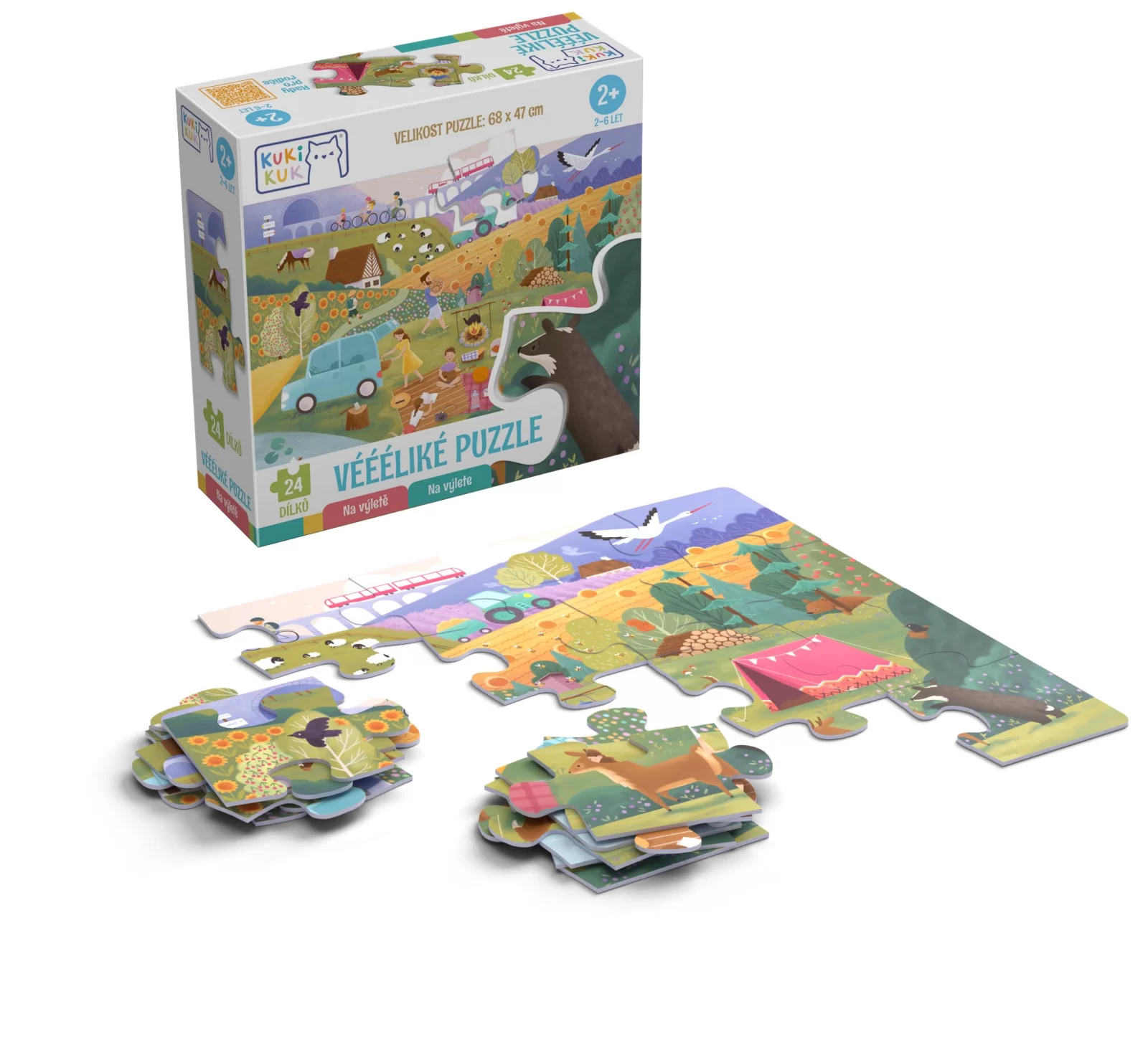 Véééliké puzzle - Na výletě10