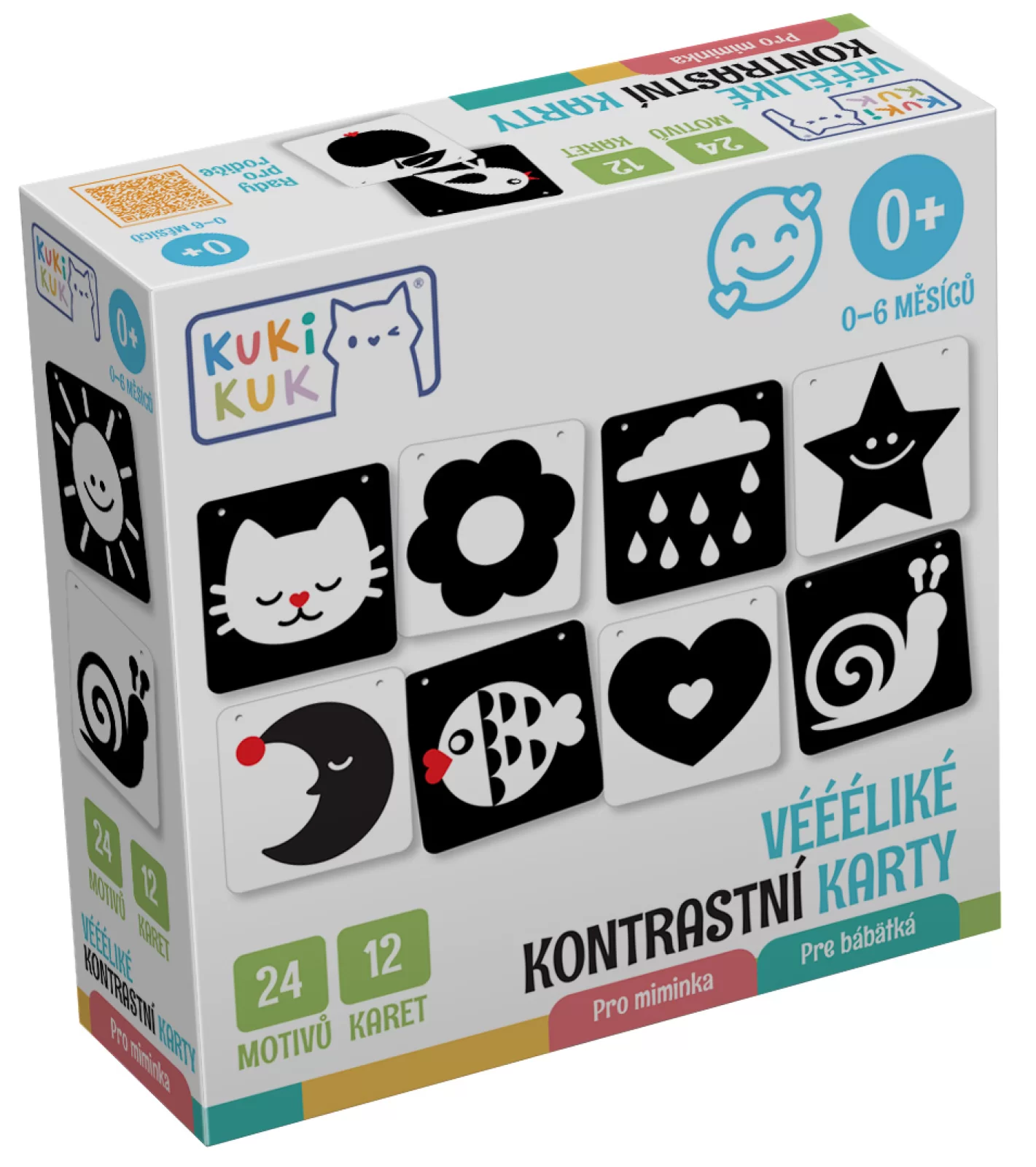 Véééliké kontrastní karty - Pro miminka1