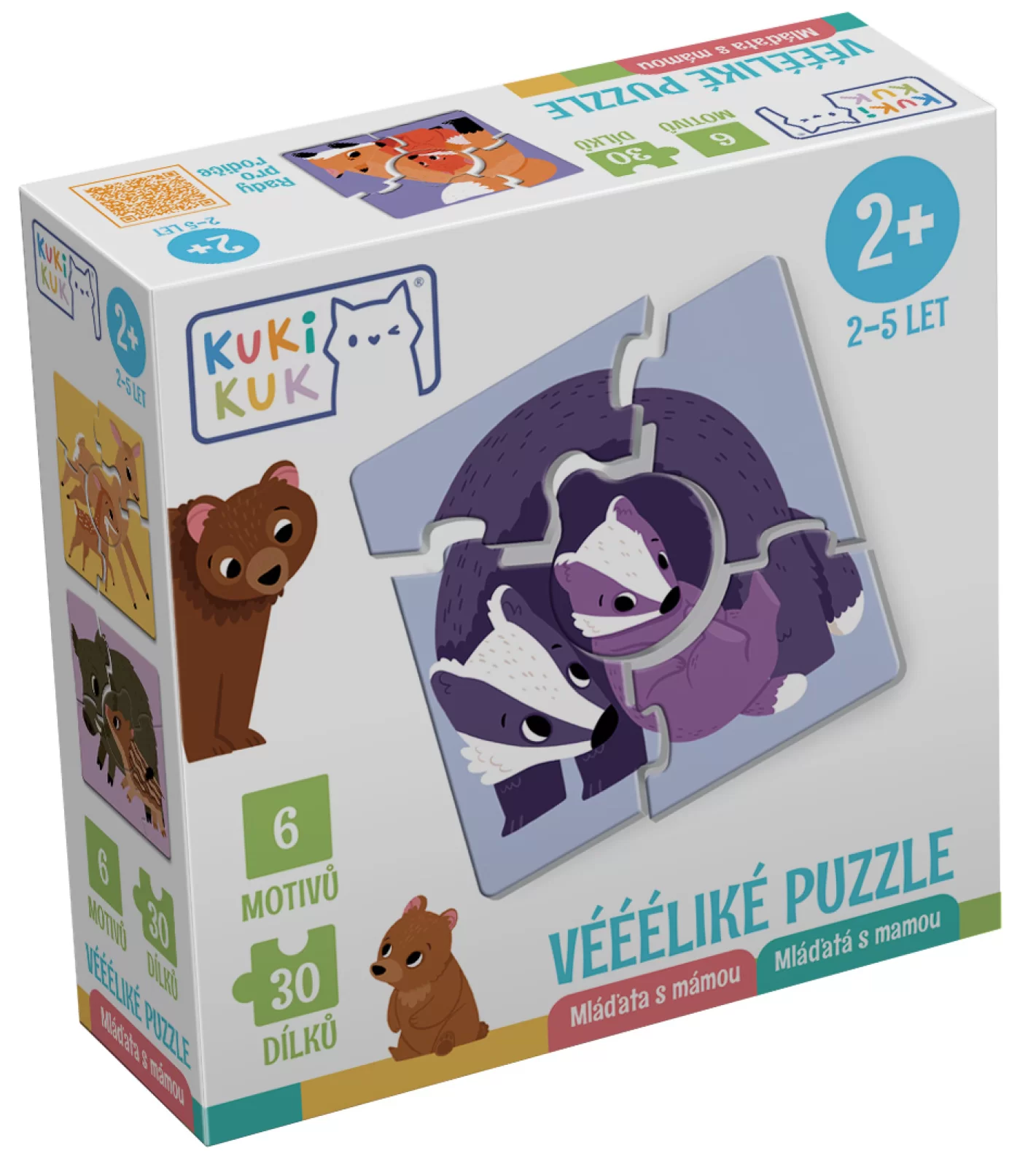 Véééliké puzzle - Mláďata s mámou1