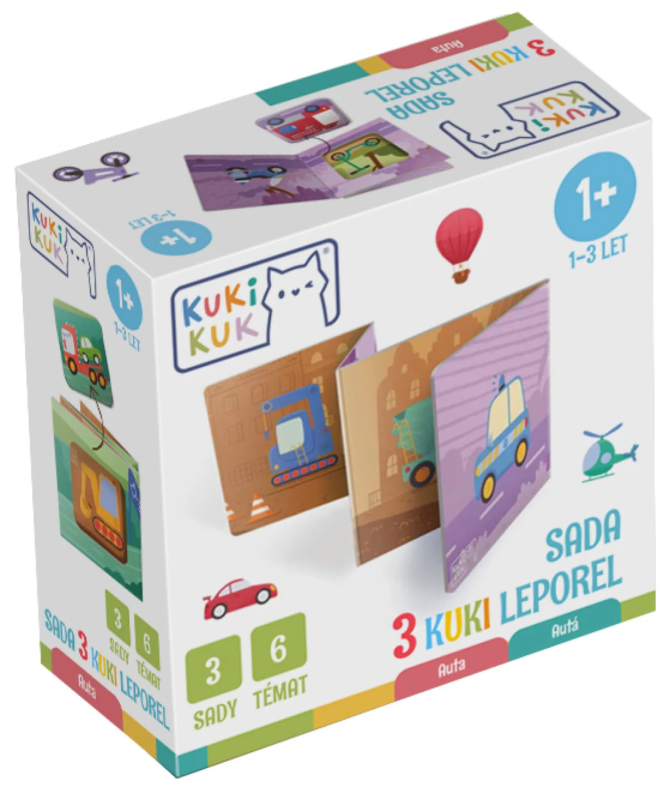 Sada 3 KUKI leporel - Auta1