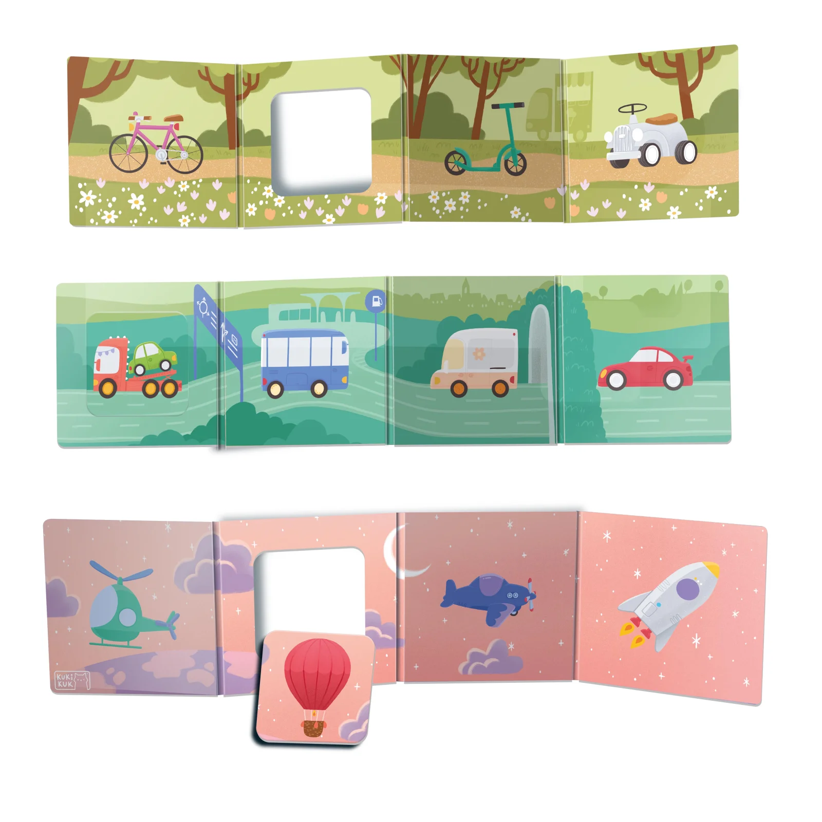 Sada 3 KUKI leporel - Auta3