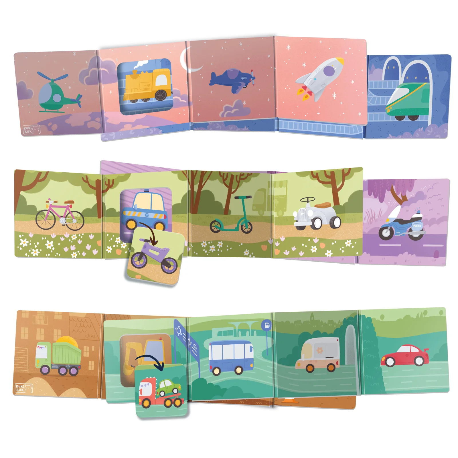 Sada 3 KUKI leporel - Auta7