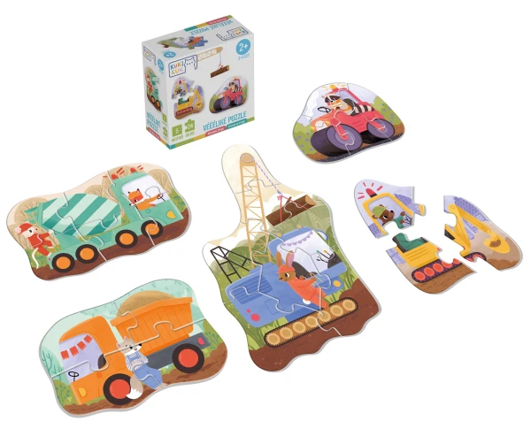 Véééliké puzzle - Stavební stroje